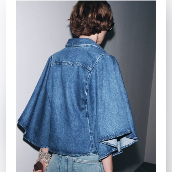 Stylish Denim Kimono Shirt - Picture 6 of 10